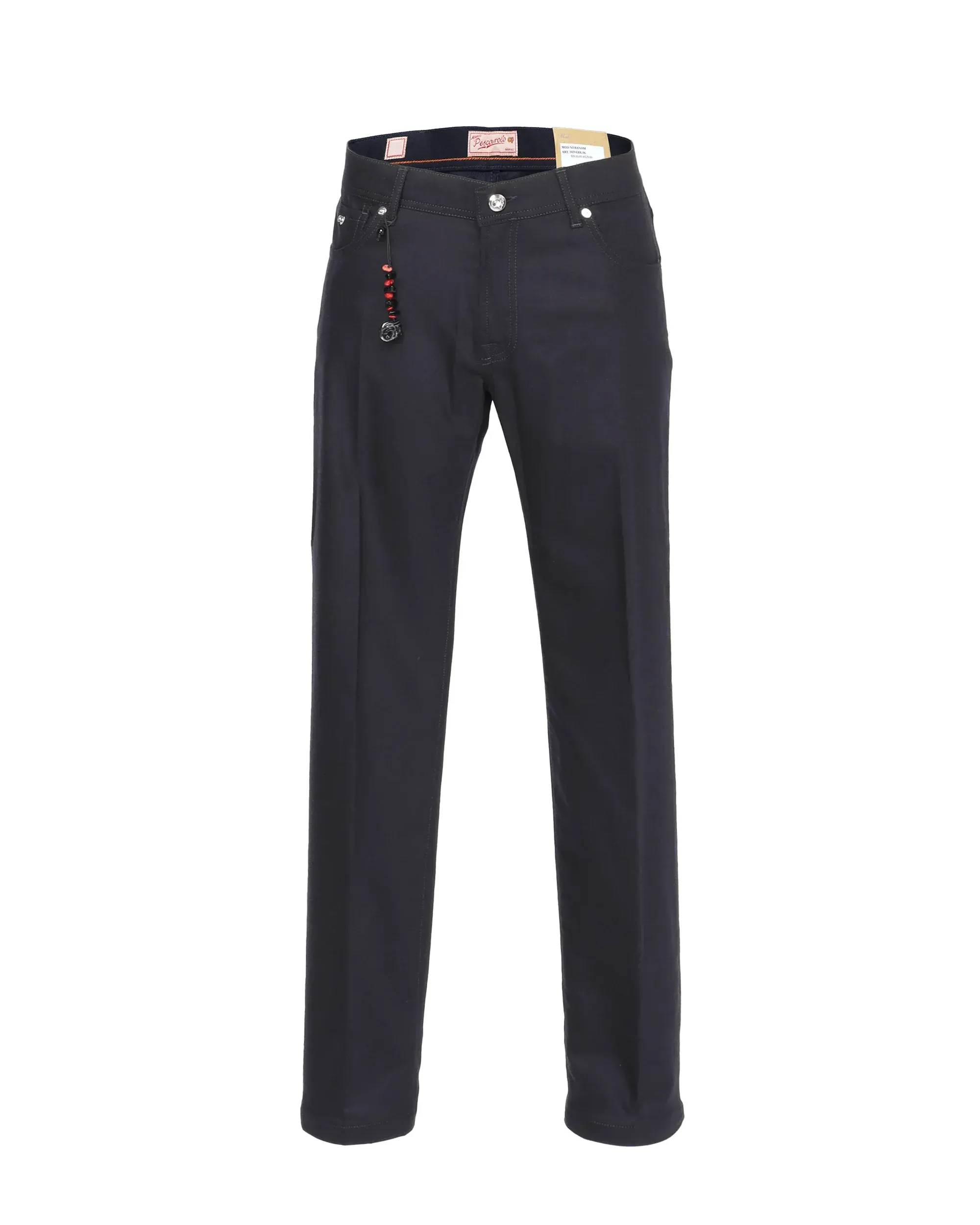 MARCO PESCAROLO "NERANO" PANTS - NAVY BLUE - STRETCH WOOL & CASHMERE