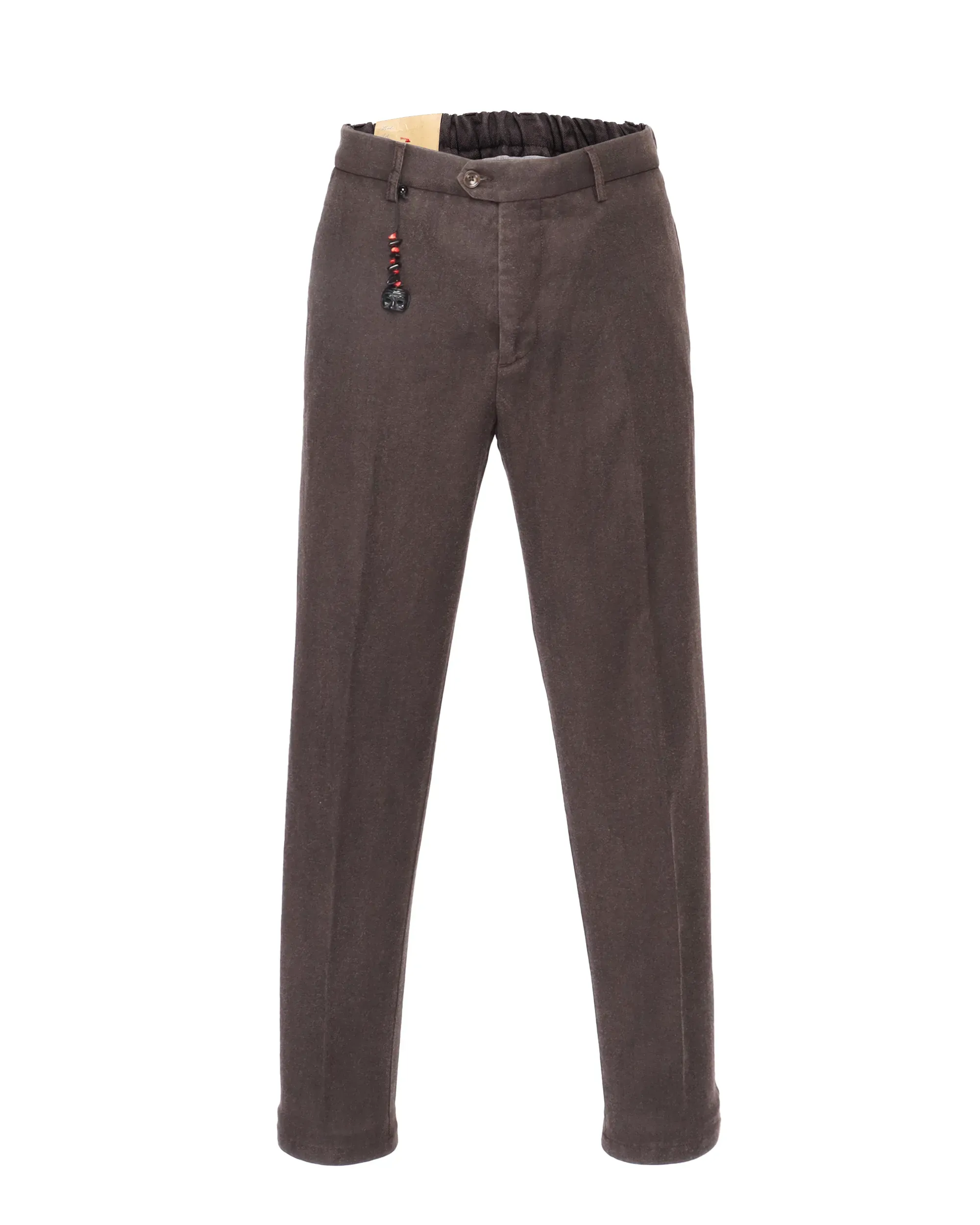 MARCO PESCAROLO PANTS - BROWN - WOOL, CASHMERE & SILK