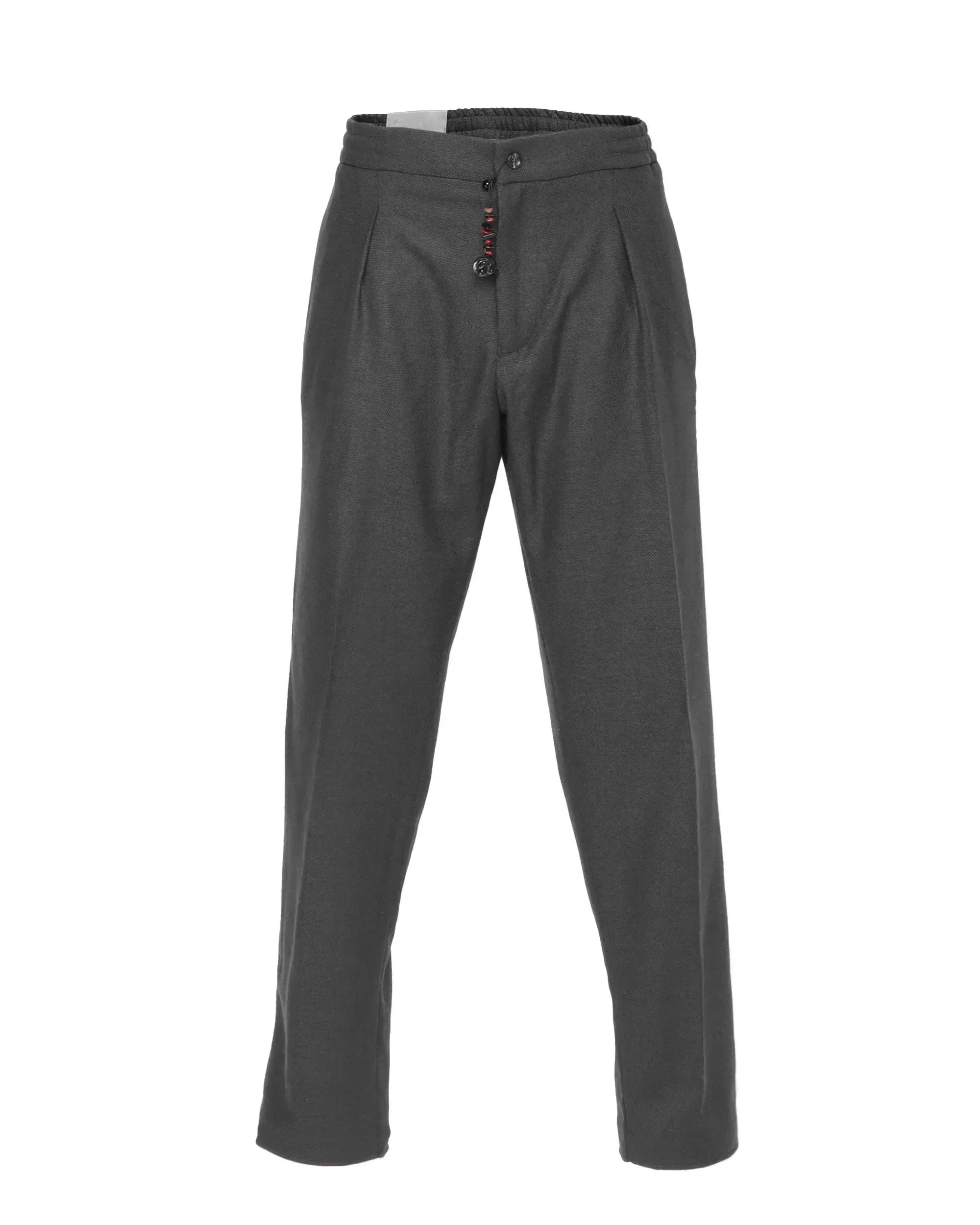 MARCO PESCAROLO "CHIAIA" PANTS - BLACK - WOOL & CASHMERE