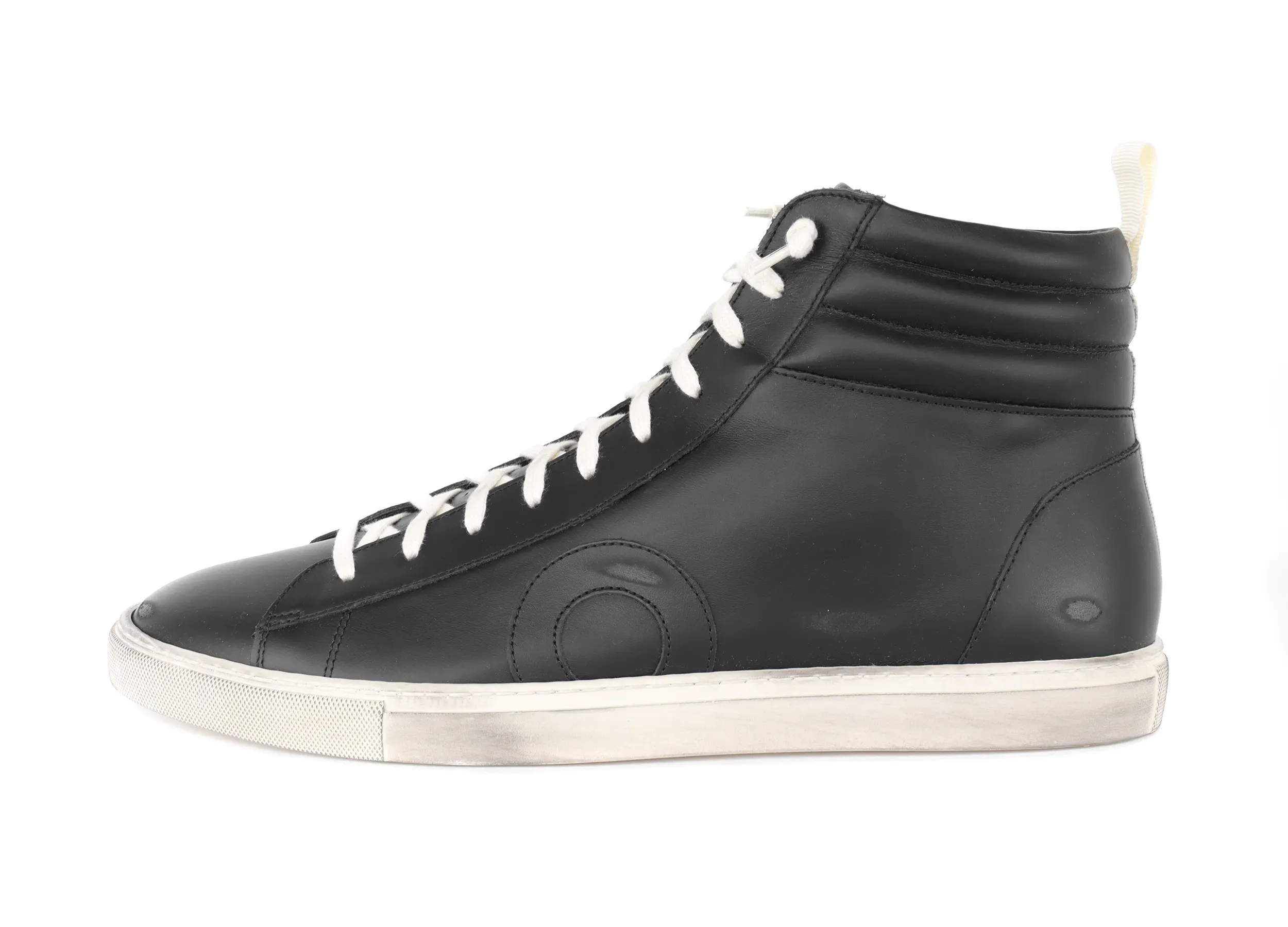 OLIVER CABELL "JABBAR HIGH" SNEAKERS - CALFSKIN - BLACK