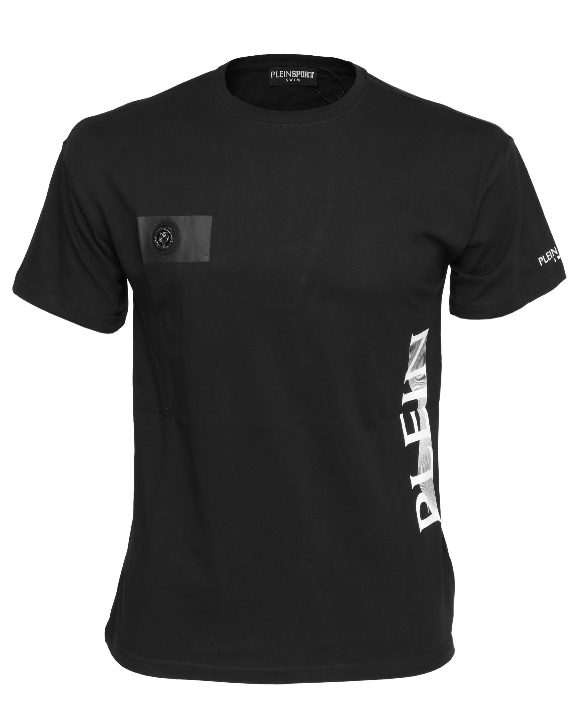 PLEIN SPORT T-SHIRT - BLACK - COTTON