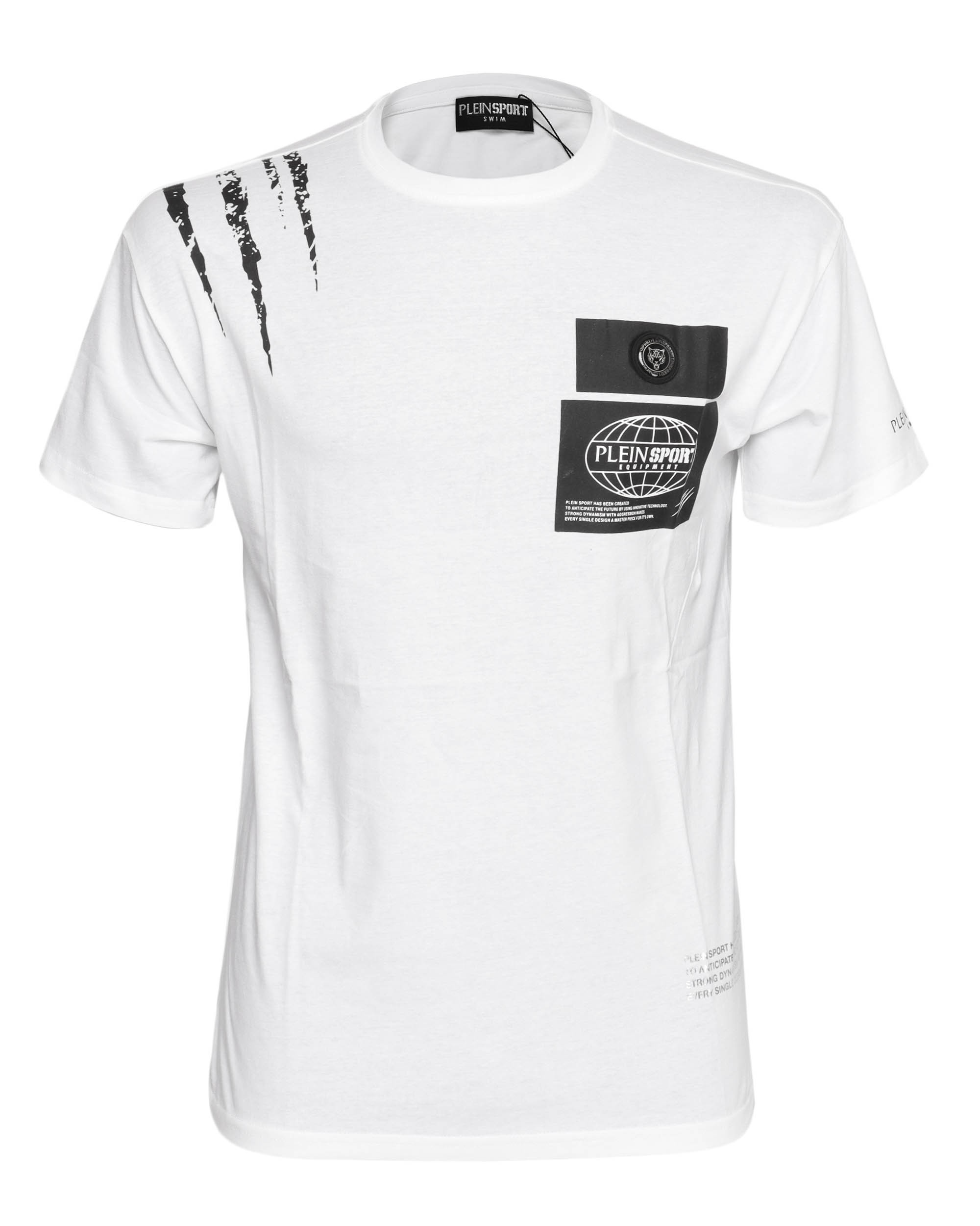PLEIN SPORT T-SHIRT - WHITE - COTTON