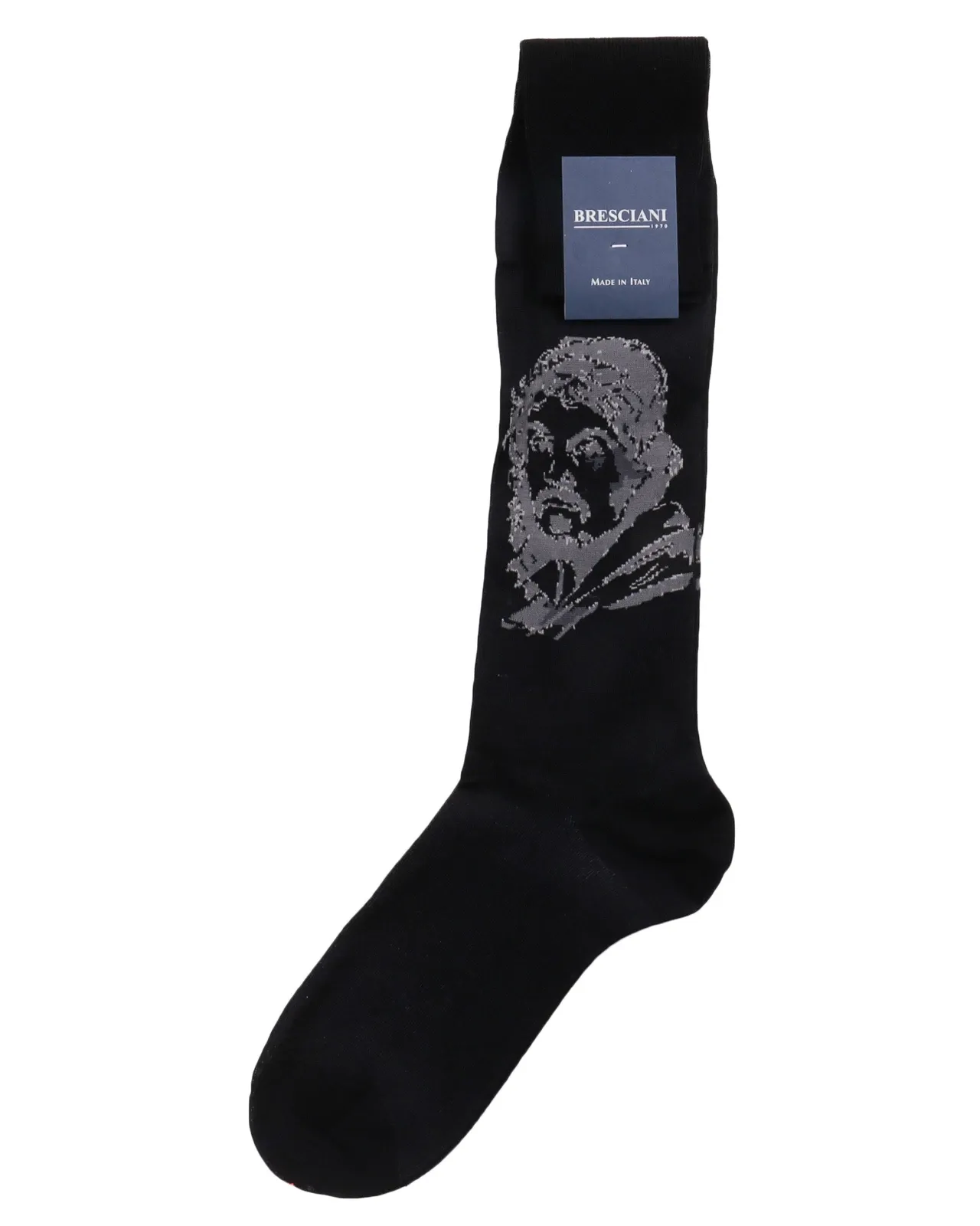 BRESCIANI SOCKS - 3 PAIRS LOT - BLACK & GREY - COTTON
