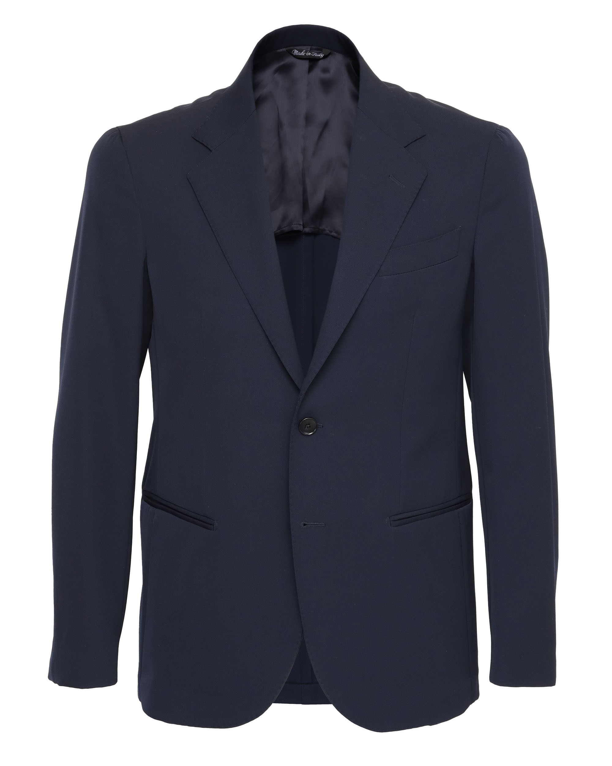 SALVATORE PICCOLO BLAZER - NAVY BLUE - WOOL