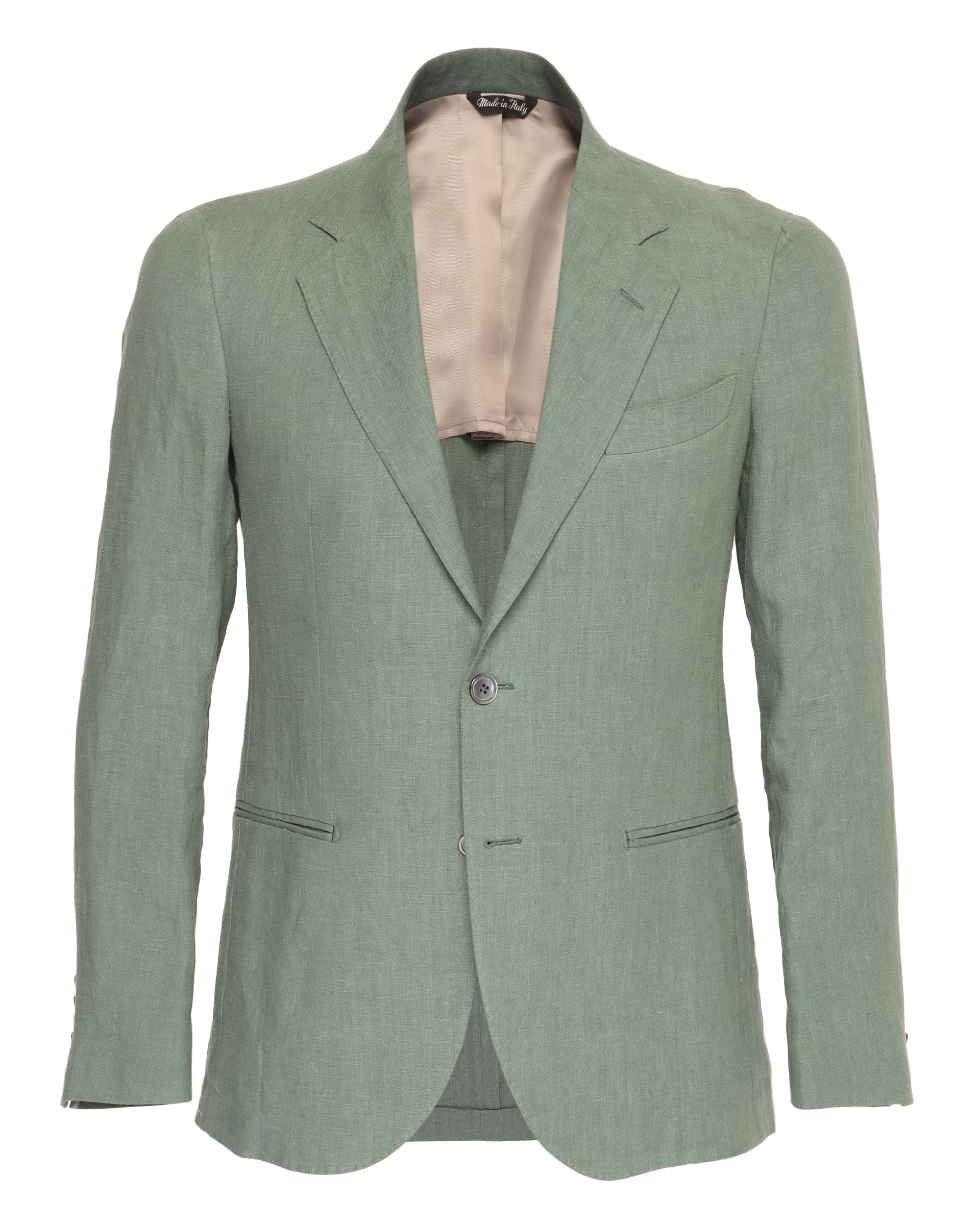 SALVATORE PICCOLO BLAZER - GREEN - LINEN