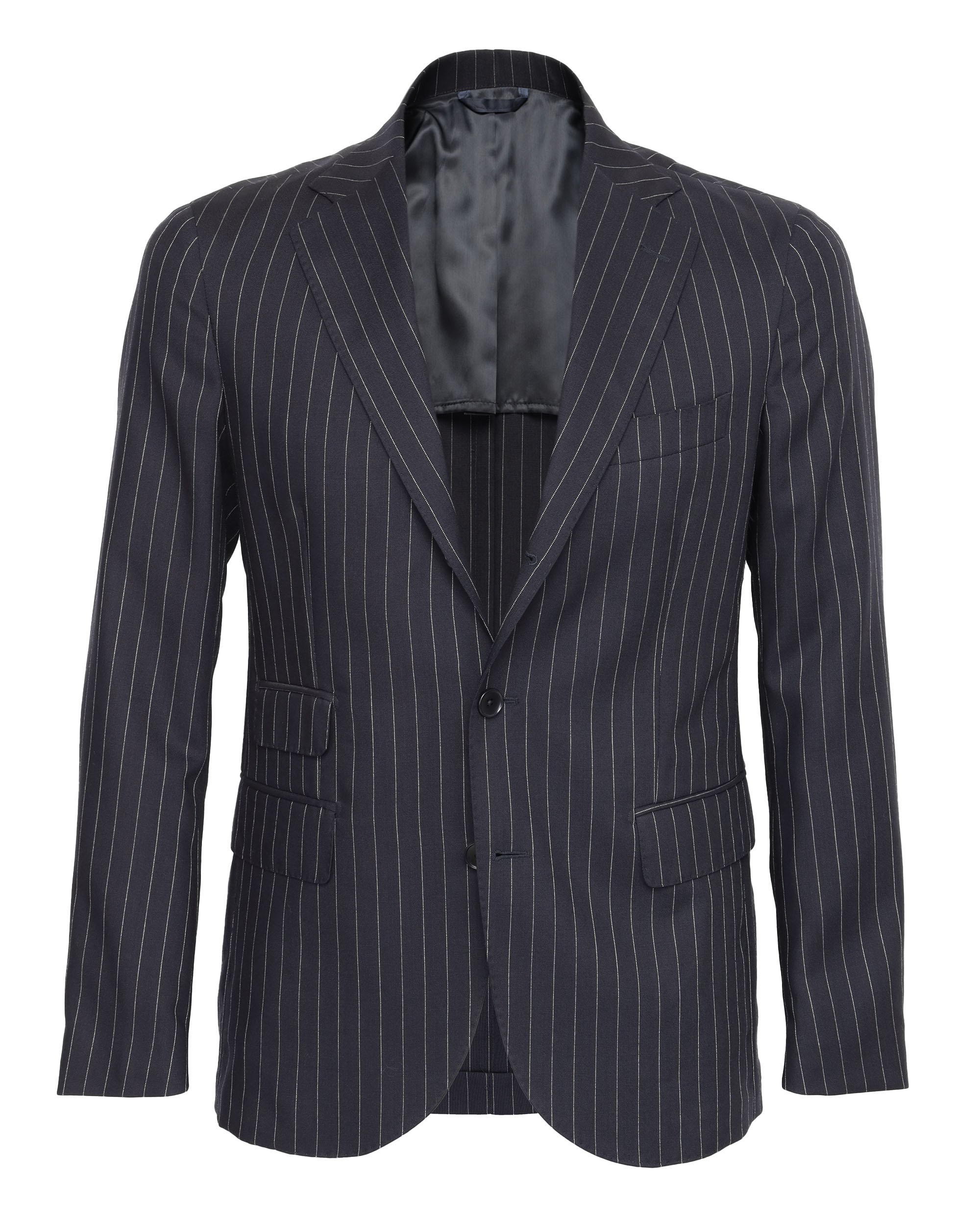 SALVATORE PICCOLO SPORT COAT - NAVY BLUE - WOOL