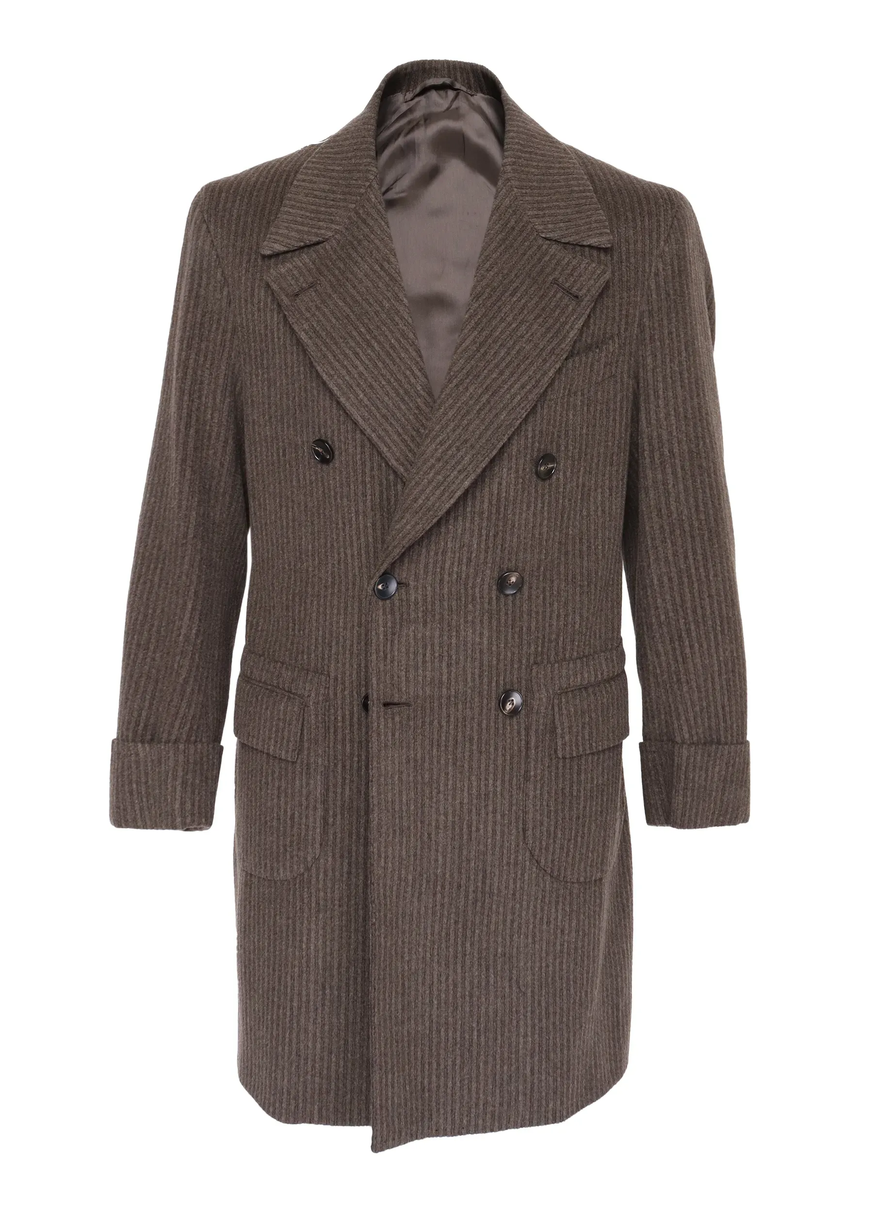 SARTORIA CIARDI OVERCOAT - BROWN - WOOL