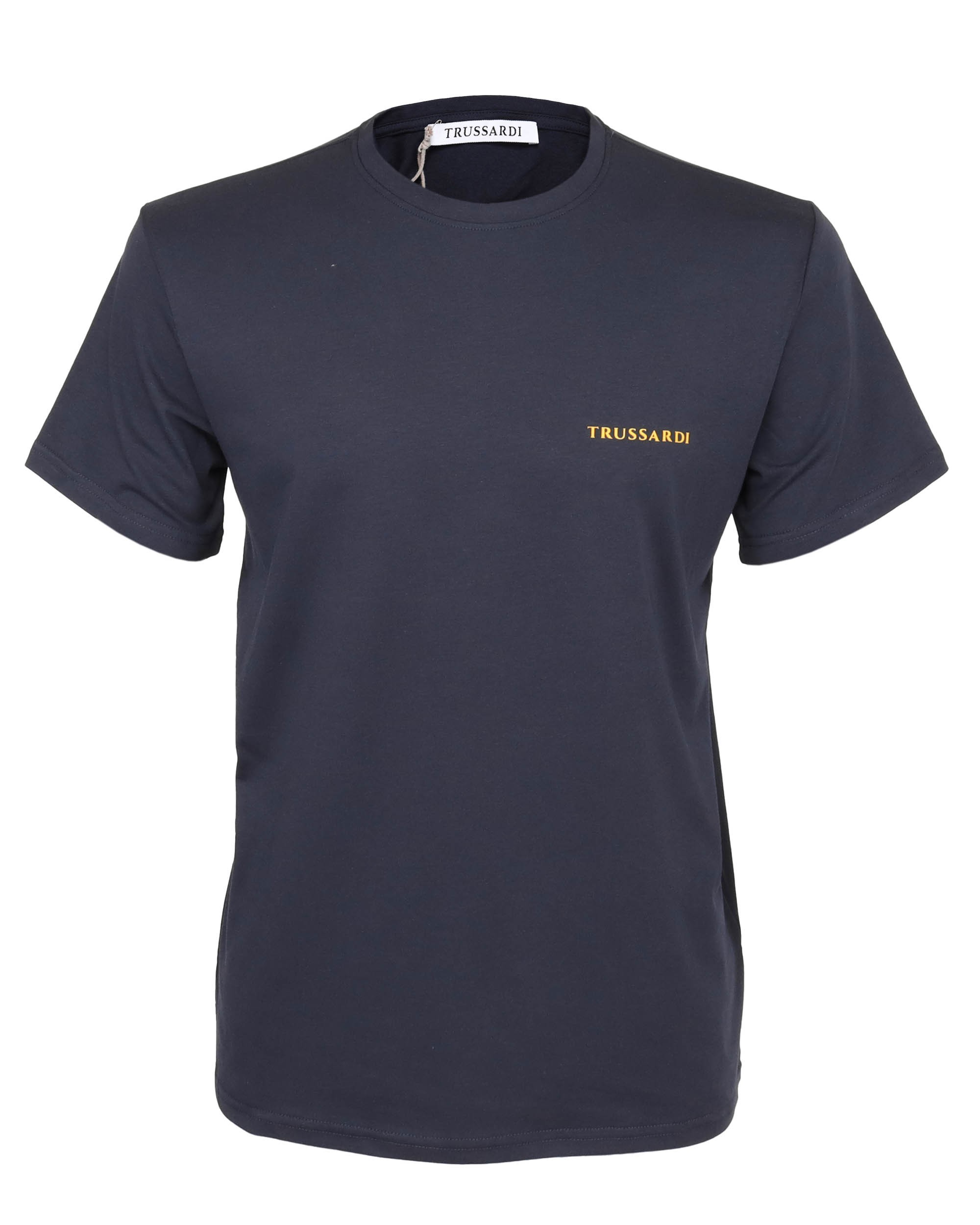 TRUSSARDI T-SHIRT - NAVY BLUE - COTTON