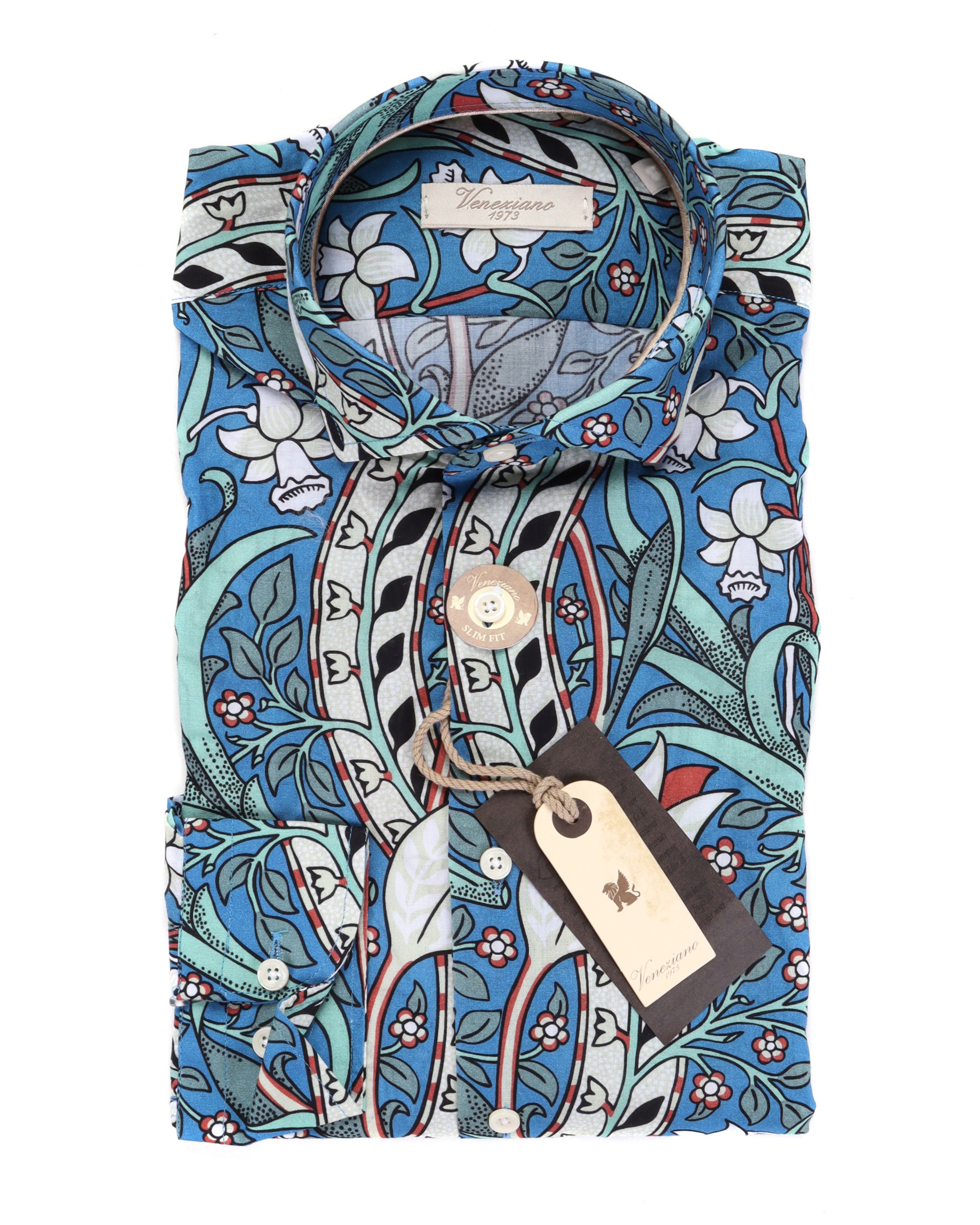 VENEZIANO 1973 SHIRT - BLUE - COTTON