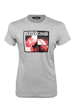 ROBERTO CAVALLI 売れ筋商品|||ロベルトカヴァリ Tシャツ トップス レディース T-shirts White T-shirt with Logo in White for Women | Roberto Cavalli®