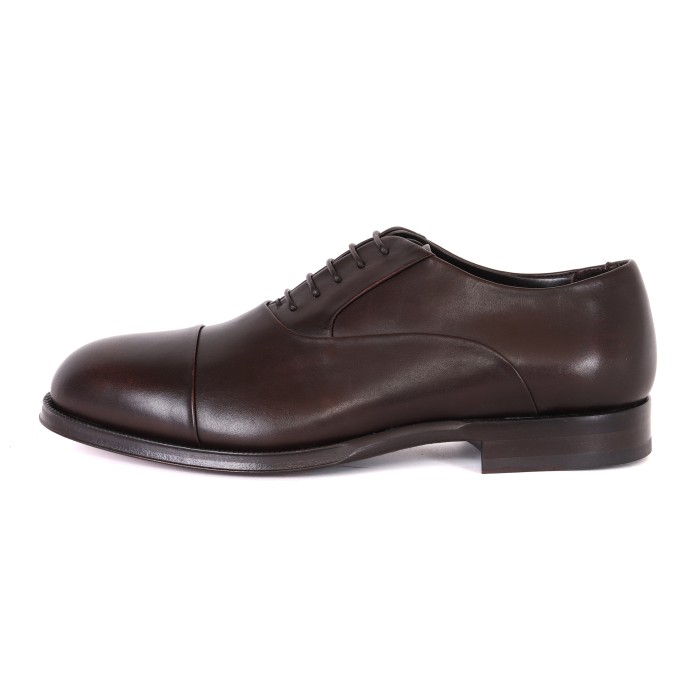 Belsire milano oxford shoes dark brown calfskin handmade Italy