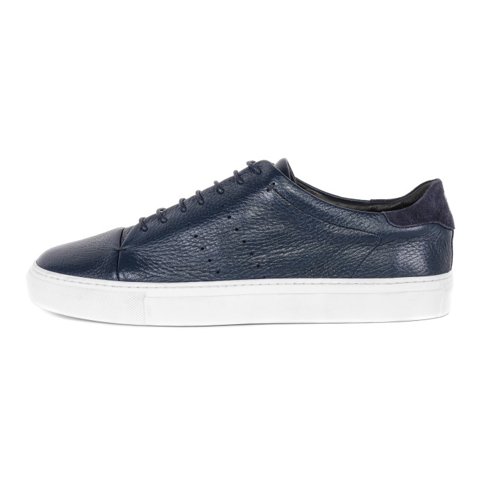 Belsire Milano sneakers blue deerskin handmade Italy