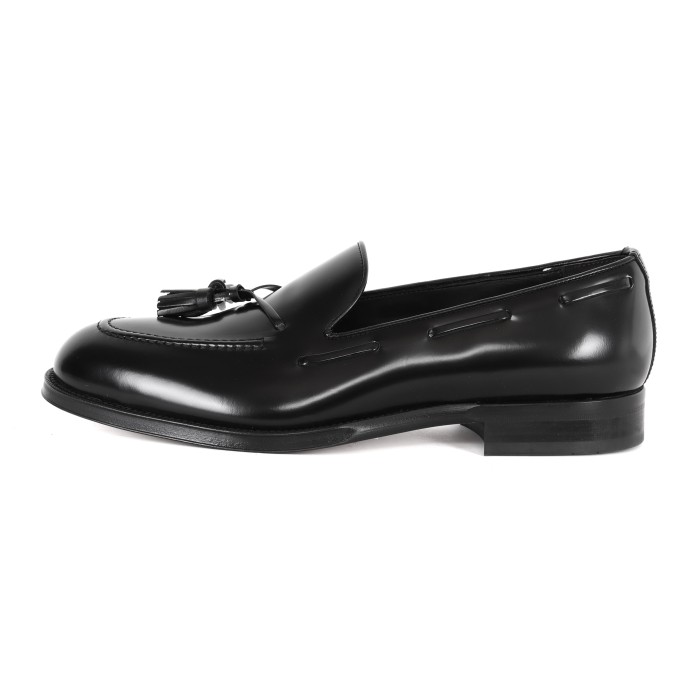 Belsire tassel loafer black handmade Italy