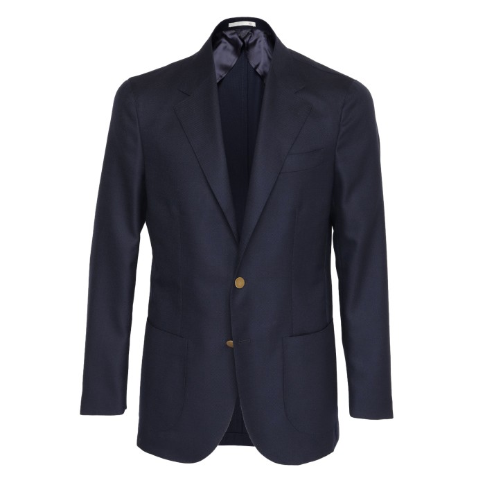 Eduardo De Simone blazer jacket handmade Napoli canvassed Fox brothers air