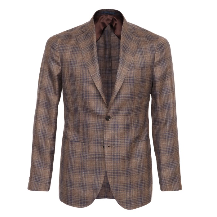 Eduardo De Simone psort coat wool silk linen loro èpiana canvassed handmade napoli