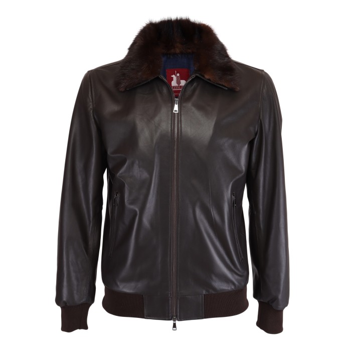 Ezzelino bomber lambskin Ermengildo Zegna trofeo mink fur