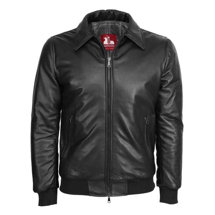 Ezzelino lambskin bomber vicuna perù