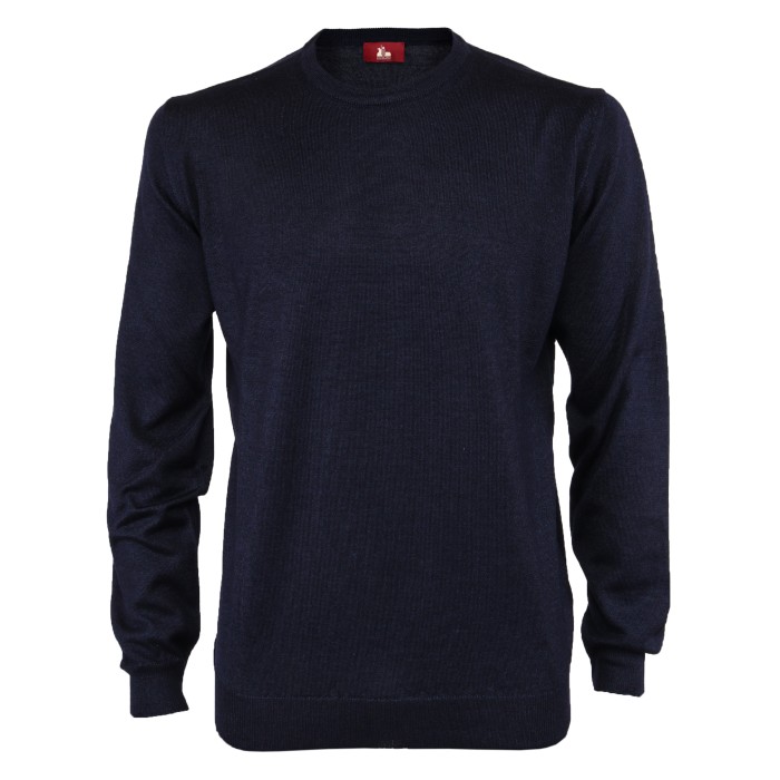 EZZELINO SWEATER - NAVY BLLUE - CASHMERE