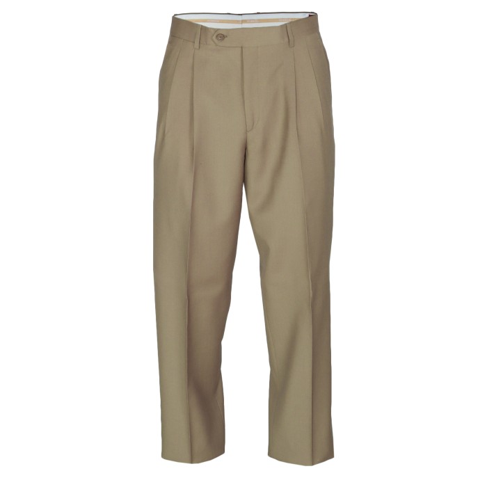 EZZELINO DRESS PANTS - KHAKI - SUMMER WOOL Default