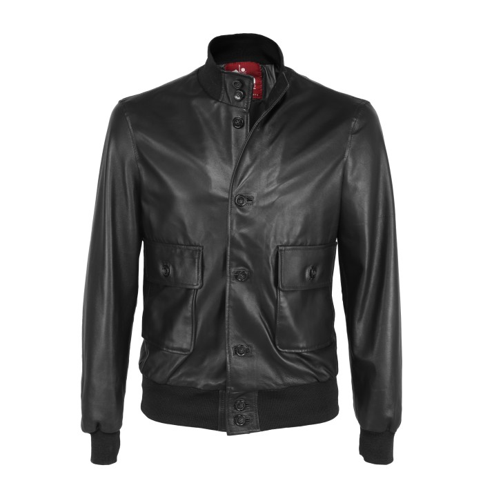 Ezzelino lambskin jacket handmade Italy