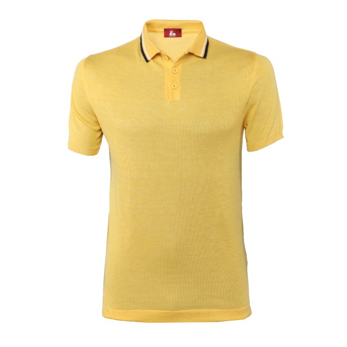EZZELINO POLO SWEATER - YELLOW - COTTON Default
