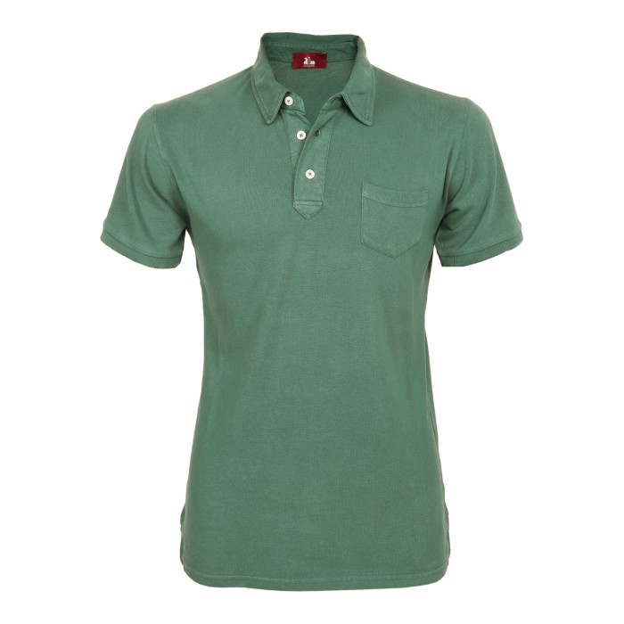 EZZELINO POLO - GREEN - COTTON PIQUE' Default