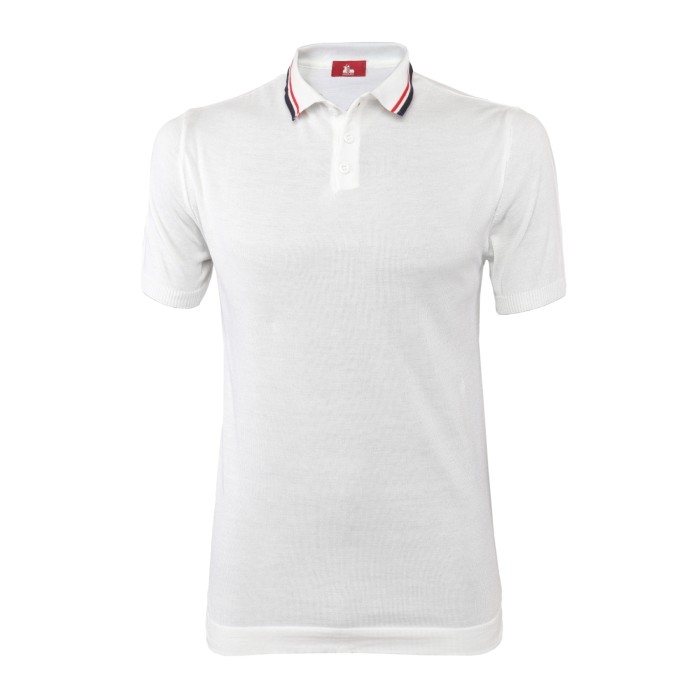 EZZELINO POLO SWEATER - WHITE - COTTON Default
