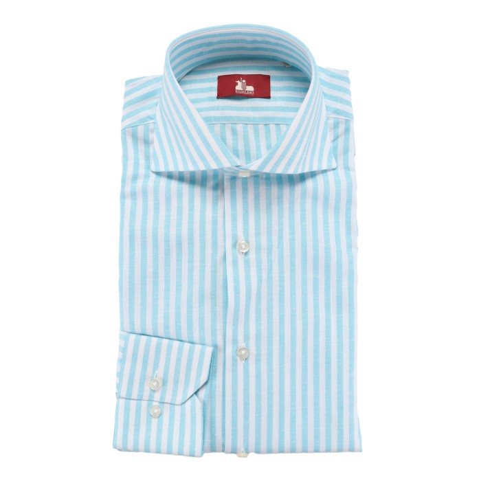Ezzelino dress shirt cotton linen Italy