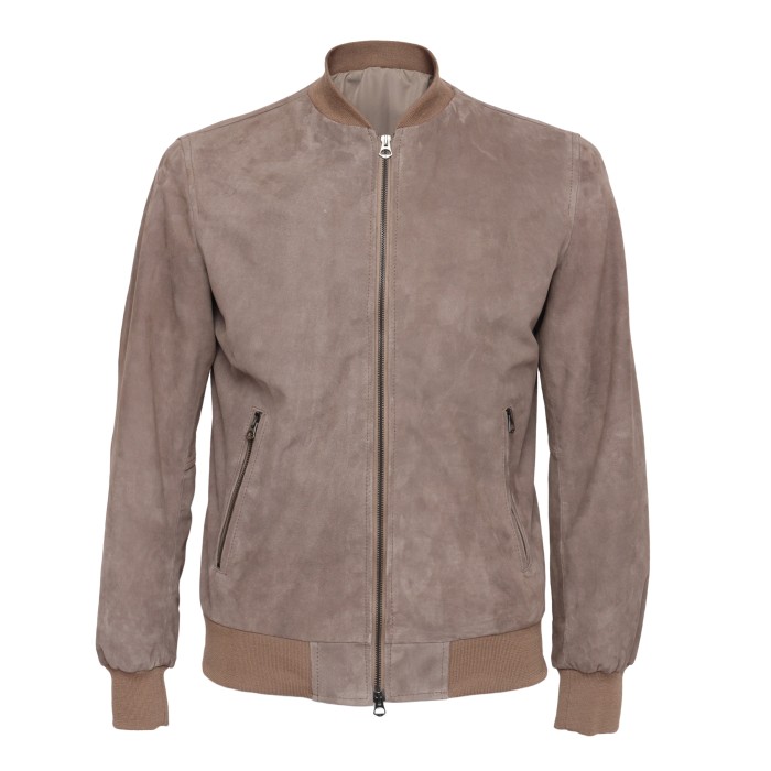 Ezzelino suede bomber jacket