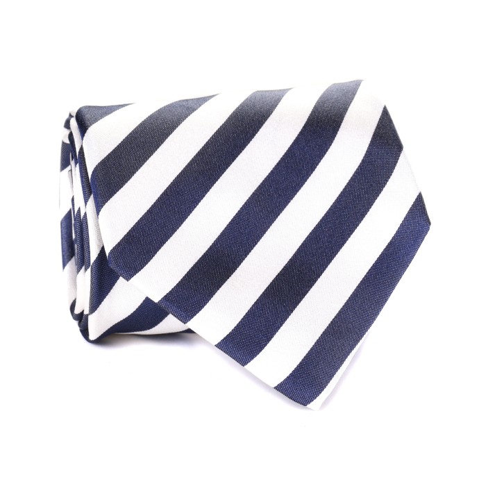 EZZELINO TIE - BLACK & WHITE - PURE SILK Default