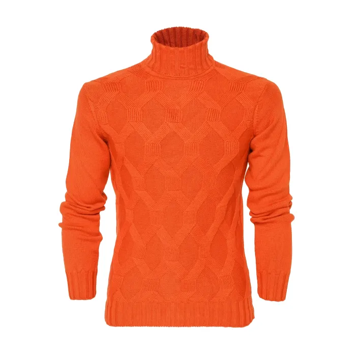 Ezzelino turtleneck sweater extrafine merino wool Italy