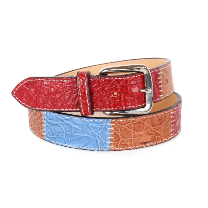 Fratelli Noviello belt genuine crocodile handcrafted napoli italia