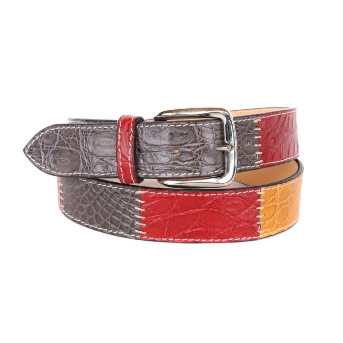 Fratelli Noviello belt genuine crocodile handcrafted napoli italy