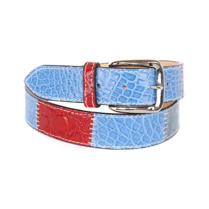 Fratelli Noviello belt genuine crocodile handcrafted napoli italia