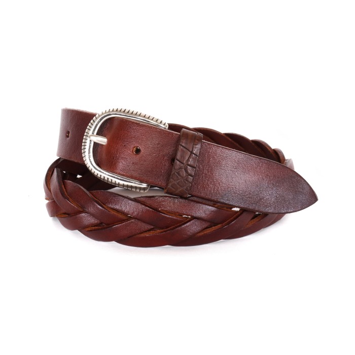 Fratelli Noviello belt braided crocodile