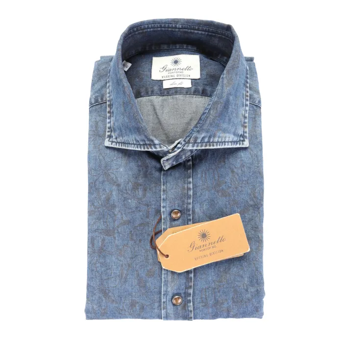 Giannetto Portofino shirt denim luxury Italy