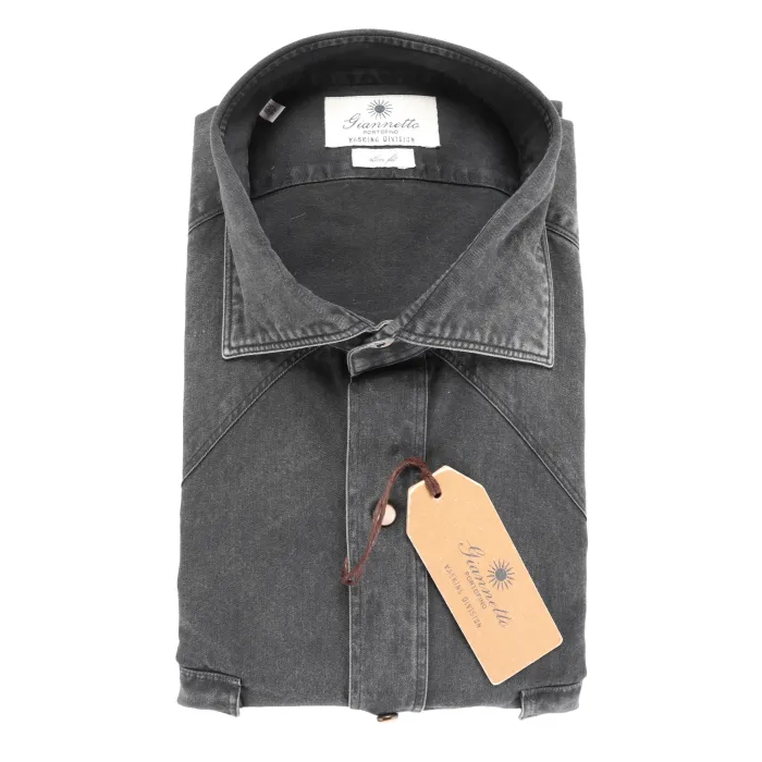 Giannetto Portofino shirt denim luxury Italy