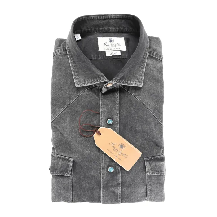 Giannetto Portofino shirt denim luxury Italy