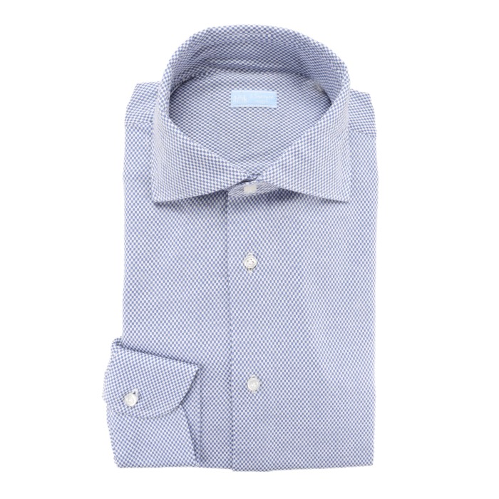 Il sartore Vincenzo Di Ruggiero shirt sky scacchi