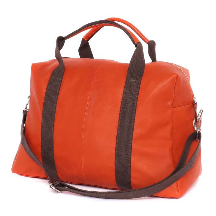 Labonia calfskin travel bag handmade Napoli