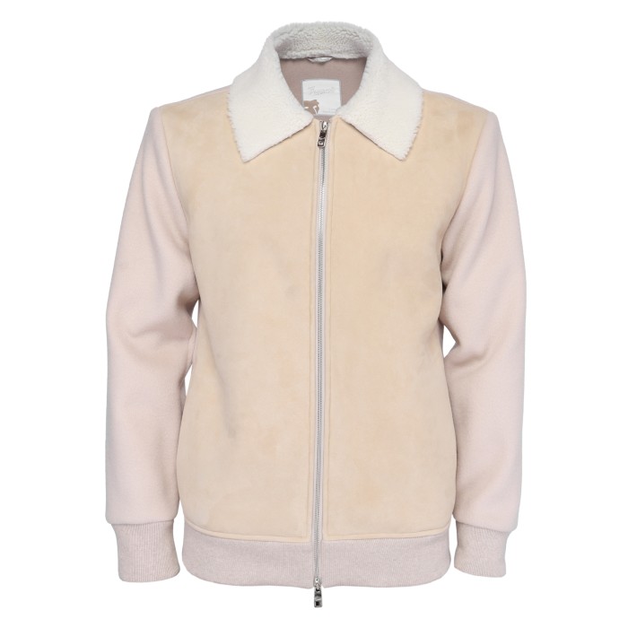 Marco Pescarolo Kiton aviator sheepskin
