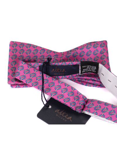 Altea bow tie self magenta pure silk