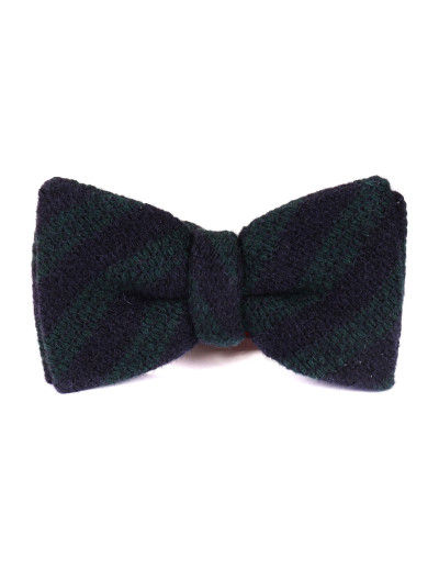 Altea bow tie blue green wool handmade