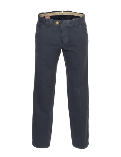 BARBA PANTS - NAVY BLUE - STRETCH COTTON
