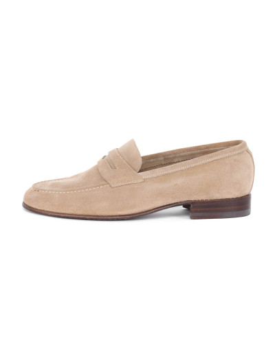 BARRETT LOAFER - CALFSKIN SUEDE - BEIGE