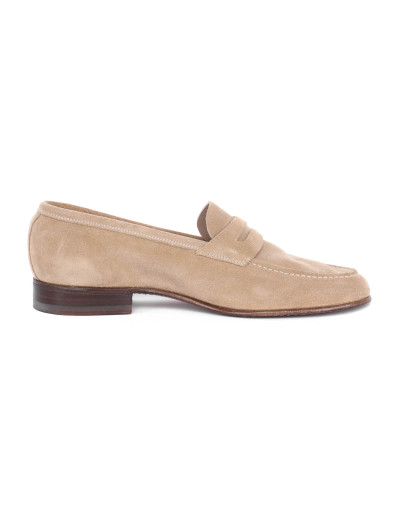 BARRETT LOAFER - CALFSKIN SUEDE - BEIGE