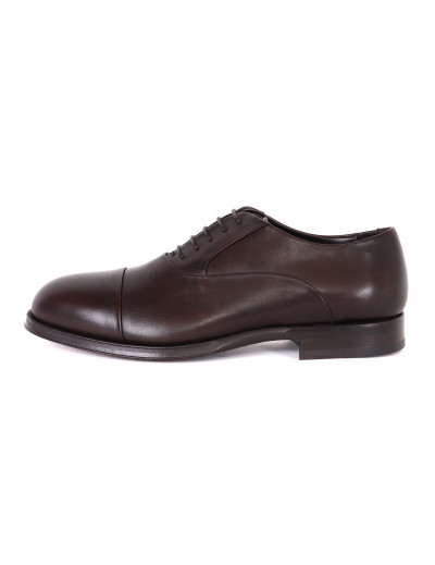 Belsire milano oxford shoes dark brown calfskin handmade Italy