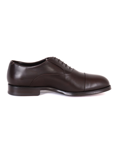 Belsire milano oxford shoes dark brown calfskin handmade Italy