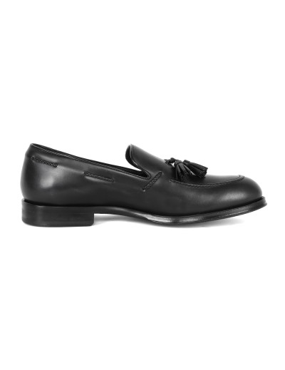 Belsire Milano tassel loafer shoes black handmade Italy