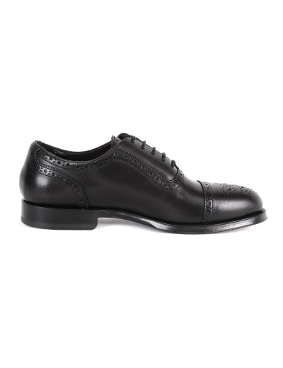 Belsire oxford brogue shoes black handmade Italy